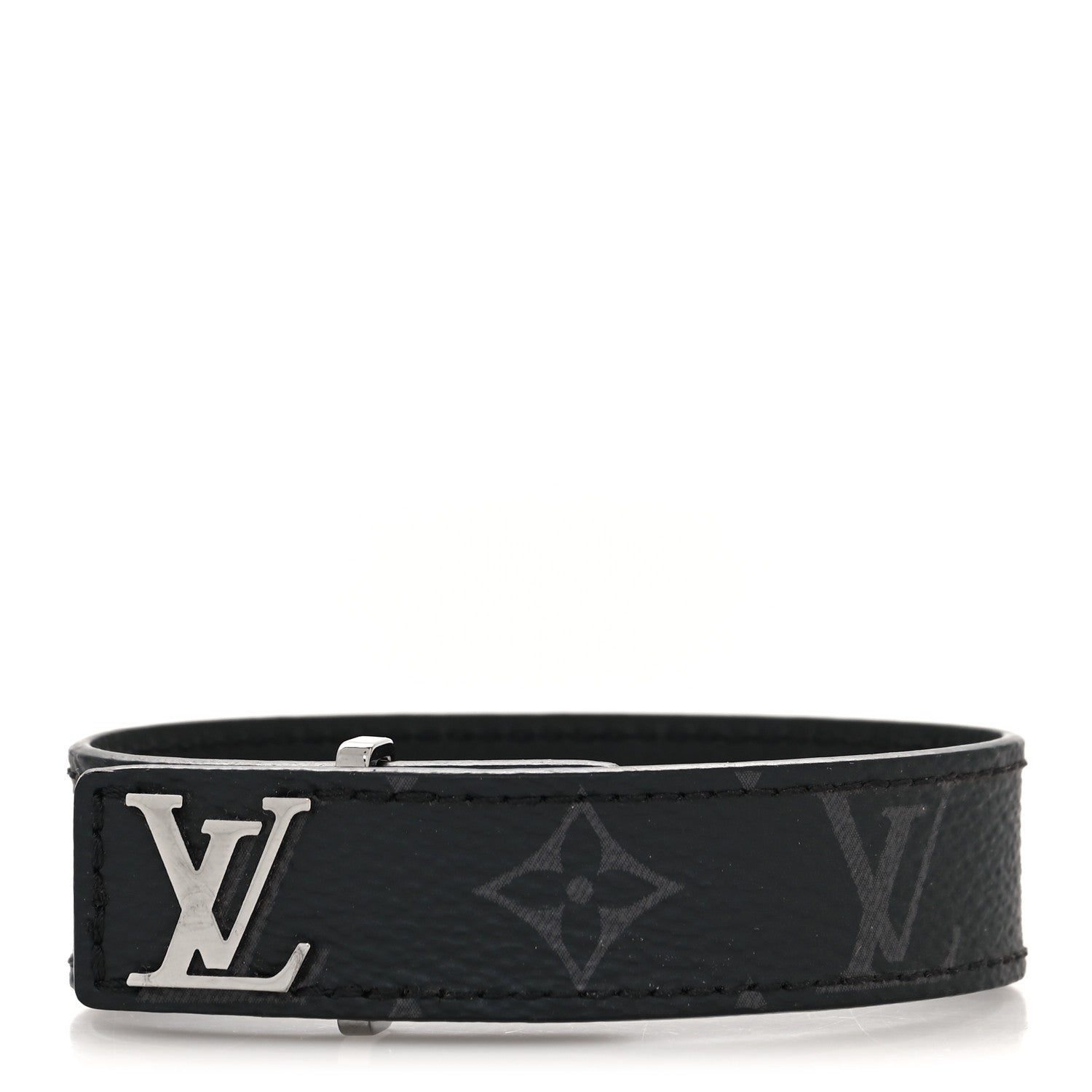 Louis Vuitton Monogram Eclipse LV Slim Bracelet 1 of 8