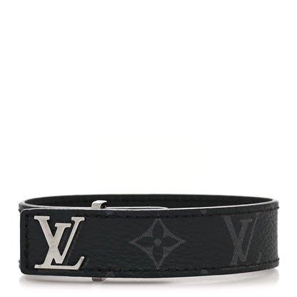 Louis Vuitton Monogram Eclipse LV Slim Bracelet 1 of 8