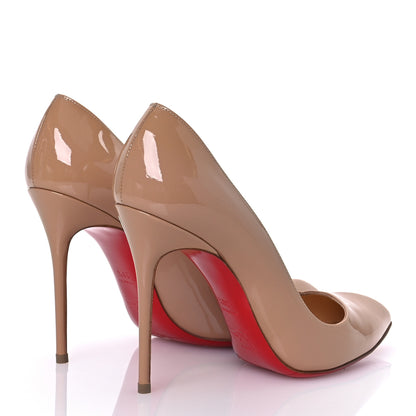 Christian Louboutin Patent Corneille 100 Pumps 38.5 Nude 4 of 11
