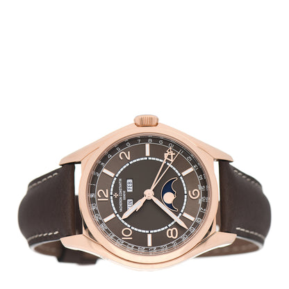 Vacheron Constantin 18K Pink Gold Calfskin 40mm Fiftysix Automatic Watch Brown 4000E/000R-B065 2 of 5