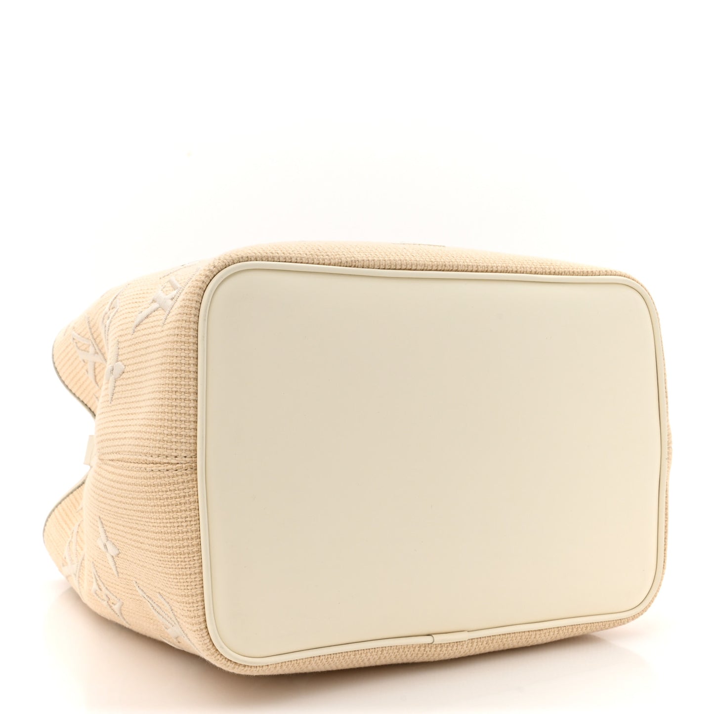 Cotton Monogram Embroidered Neonoe MM Beige White