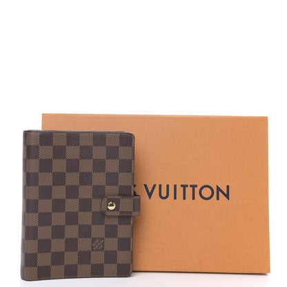 Louis Vuitton Damier Ebene Medium Ring Agenda Cover 8 of 8