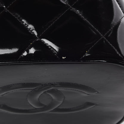 Chanel Patent Quilted Vanity Cosmetic Case Black 11 of 15