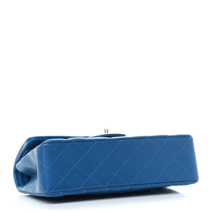 Chanel Caviar Quilted Small Double Flap Blue 4 of 9