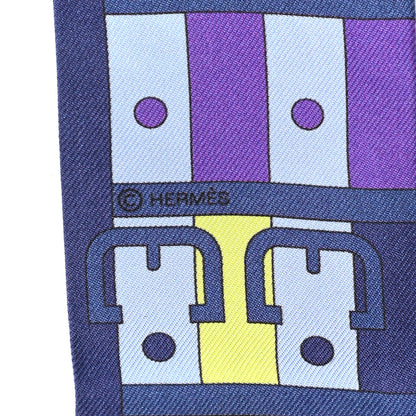 Hermes Silk Rocabar Twilly Violet Marine Ciel 3 of 3