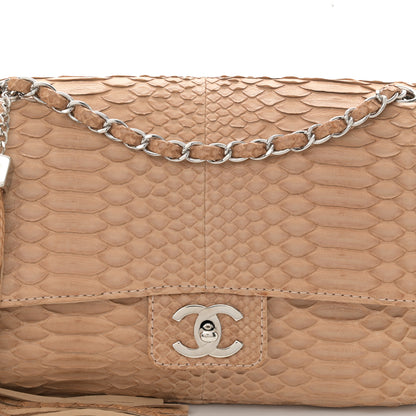 Chanel Snakeskin Medium Soho Tassel Flap Beige 8 of 11