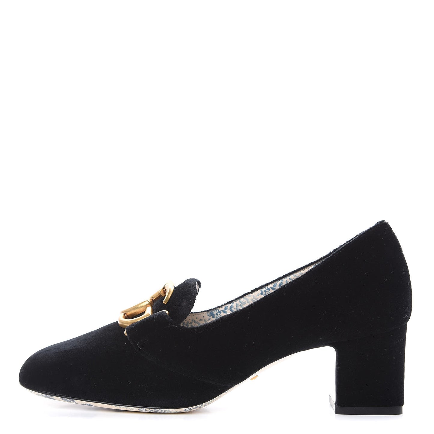 Softy Velvet GG Victoire 55mm Loafer Pumps 38.5 Black