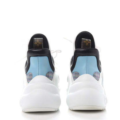Louis Vuitton Calfskin Nylon LV Pop Archlight Sneaker 40 Blue 5 of 9
