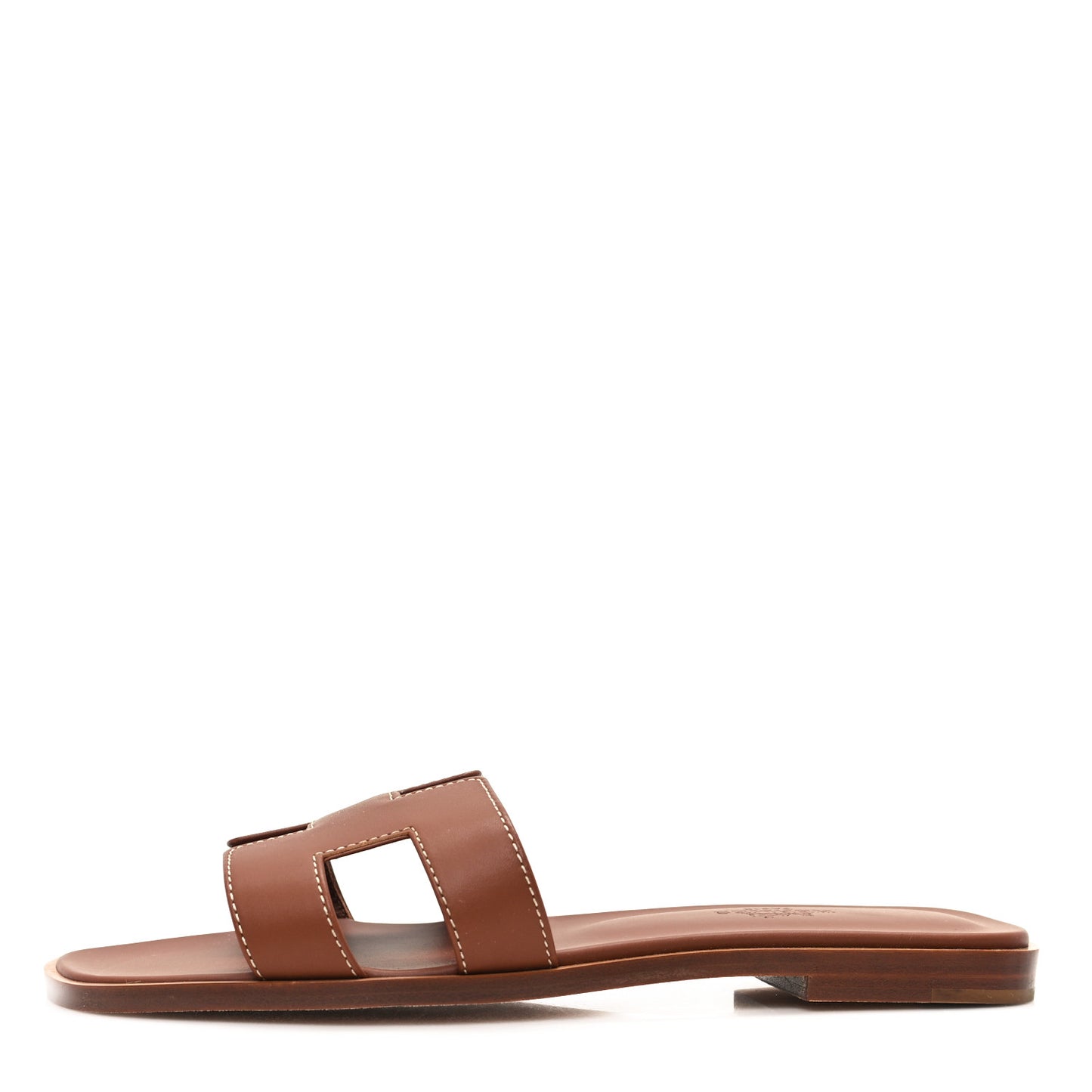 Box Calfskin Oran Sandals 36 Gold