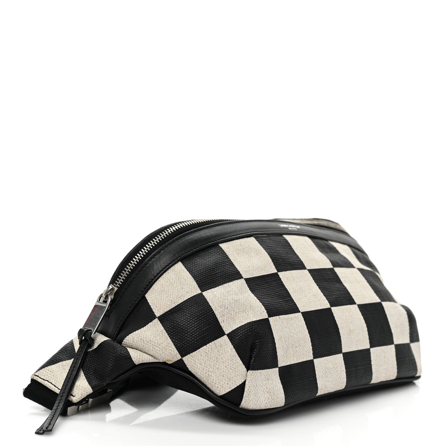 Canvas Classic Belt Bag Black White