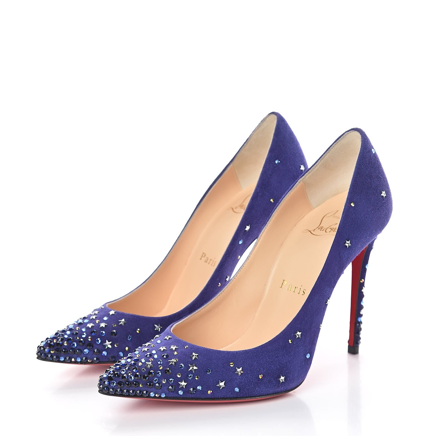Christian Louboutin Veau Velours Gravitanita 100 Pumps 35.5 Version Encre 3 of 7