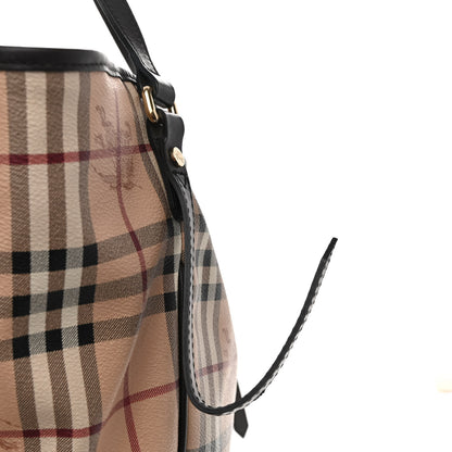 Burberry Haymarket Check Large Canterbury Tote Chocolate 10 of 12