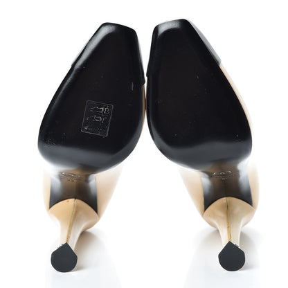 Chanel Lambskin CC Cap Toe Mocassin Loafer 39 Beige Black 5 of 12