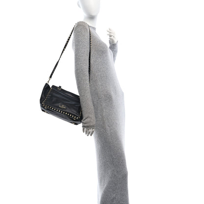 Valentino Garavani Vitello Small Rockstud Tote Black 2 of 9