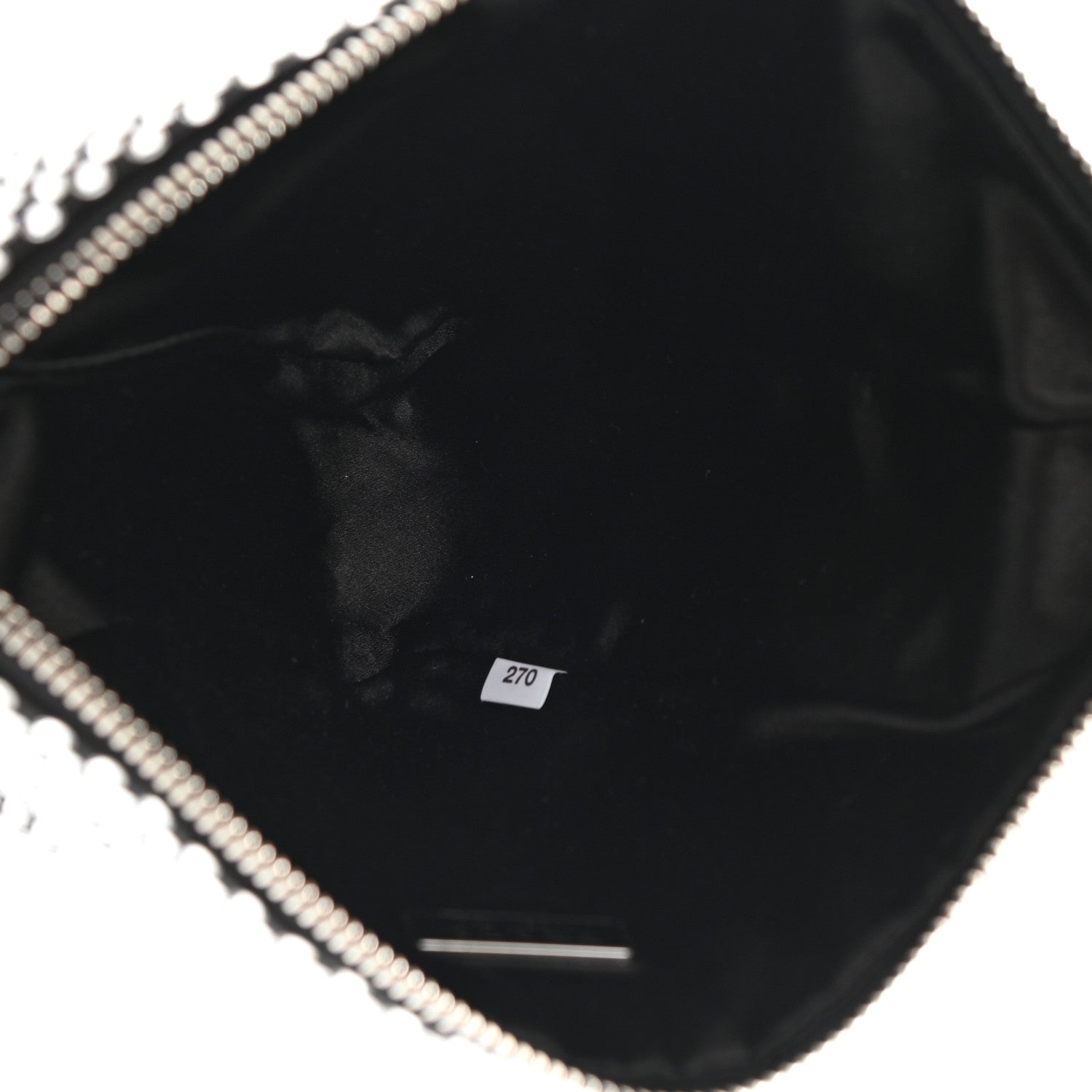 Prada Satin Crystal Triangle Pouch Cristal 5 of 11