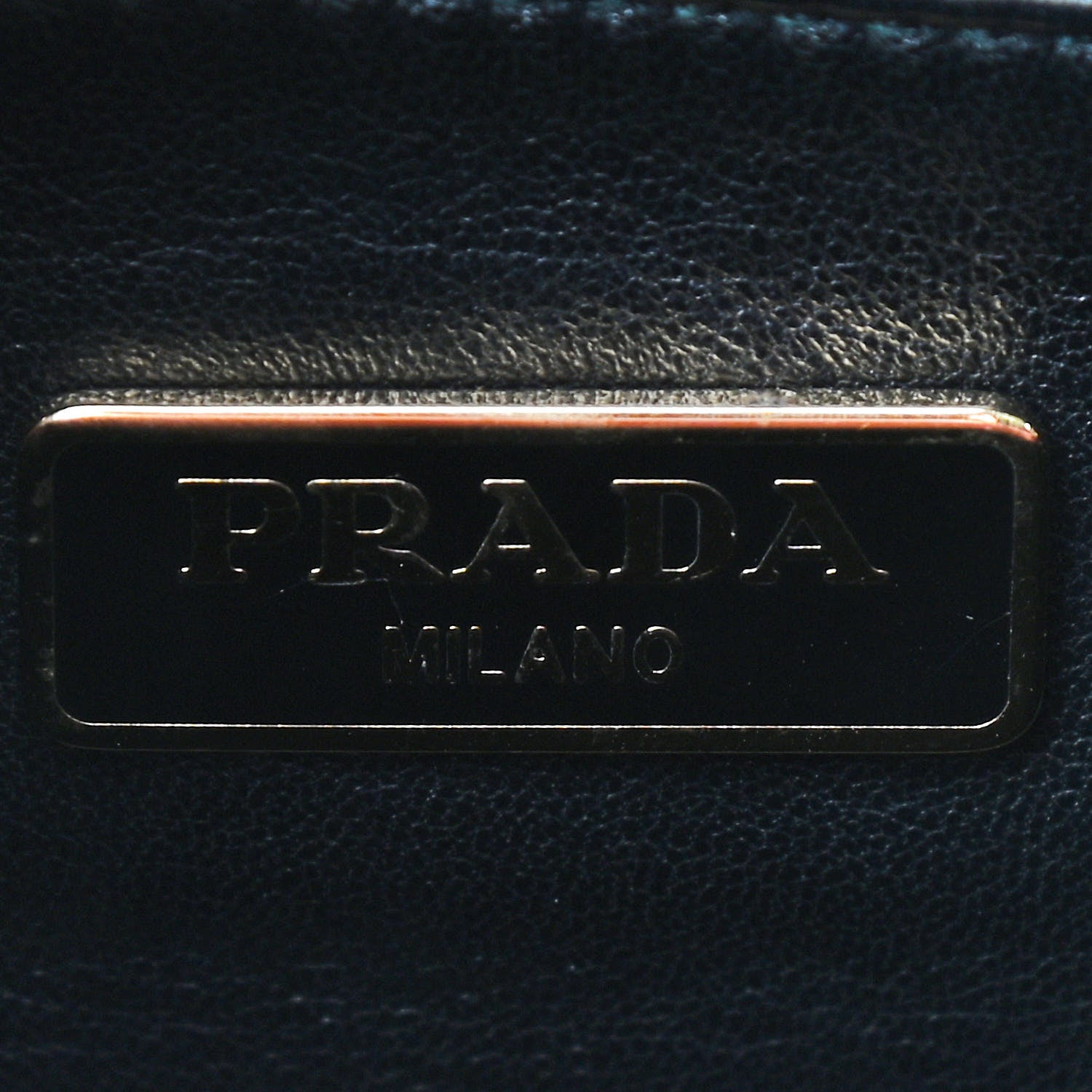 Prada Box Calfskin Bi-Color Shoulder Bag Black Begonia 8 of 9