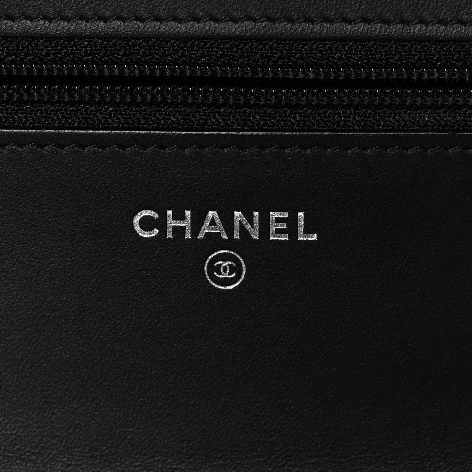 Chanel Patent Quilted Wallet On Chain WOC Black 6 of 10