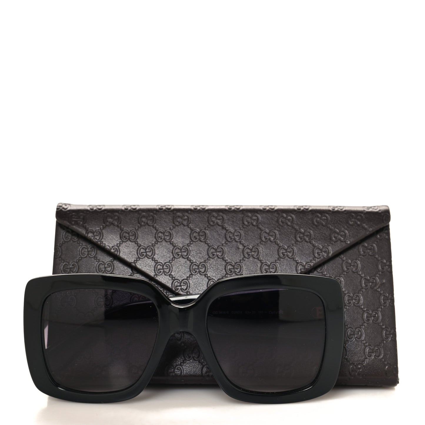 Acetate Square Frame Sunglasses GG3814S Black