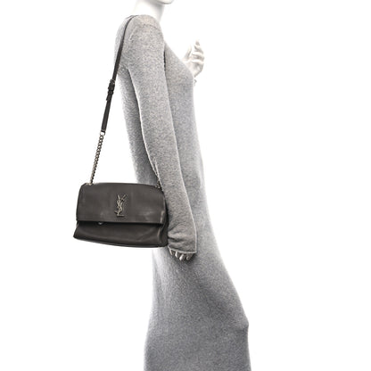 Saint Laurent Sheepskin Medium West Hollywood Monogram Fold-Over Bag Earth 2 of 11