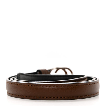Gucci Moon Calfskin Nickel Interlocking G 20mm Belt 70 28 Brown 2 of 7
