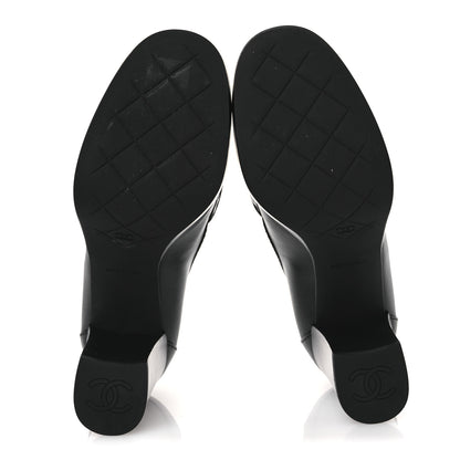 Chanel Lambskin Quilted CC Turnlock Platform Moccasins 37 Black 7 of 10