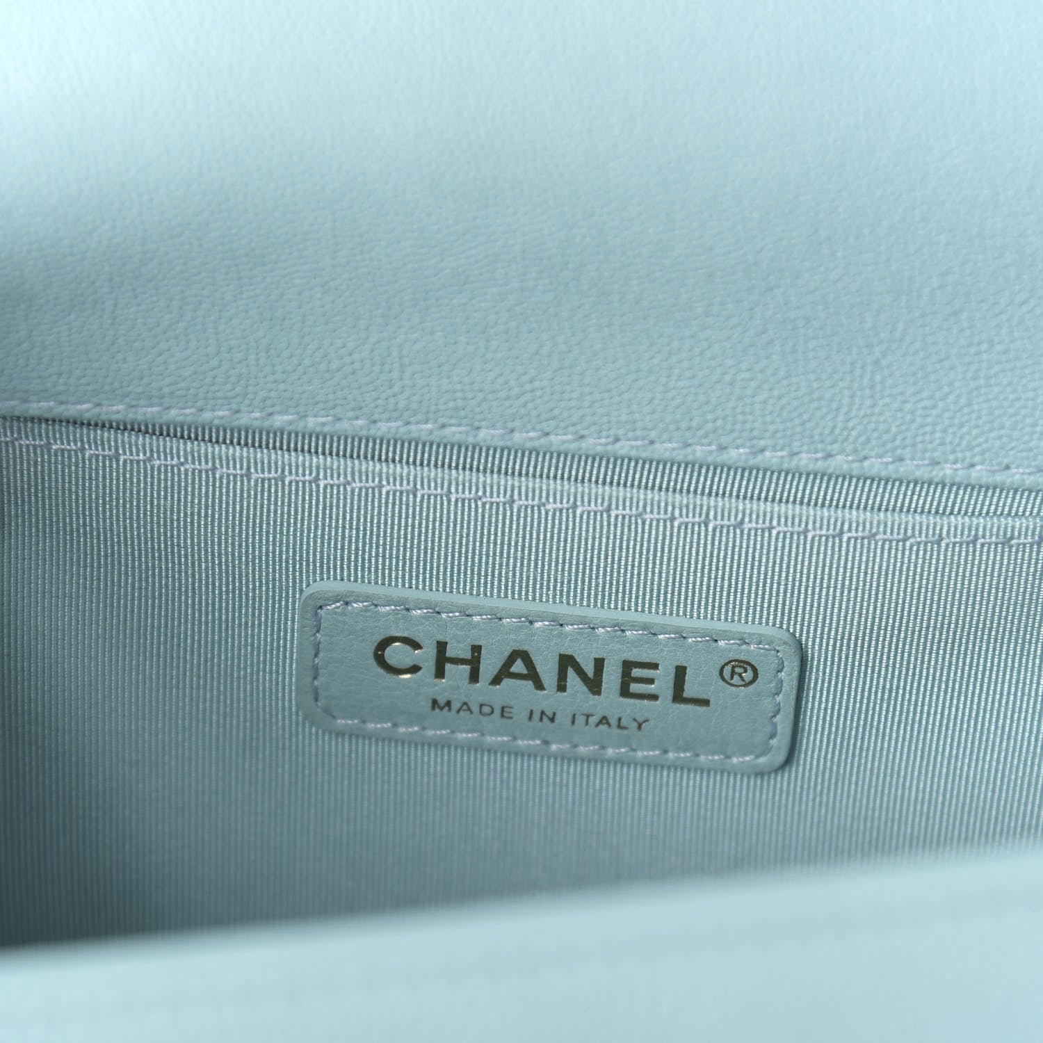 Chanel Caviar Quilted Medium Boy Flap Light Blue 9 of 12