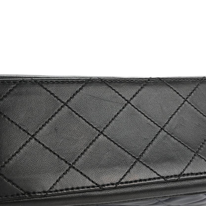 Chanel Lambskin Quilted Medium Elegant CC Flap Navy Black 11 of 11