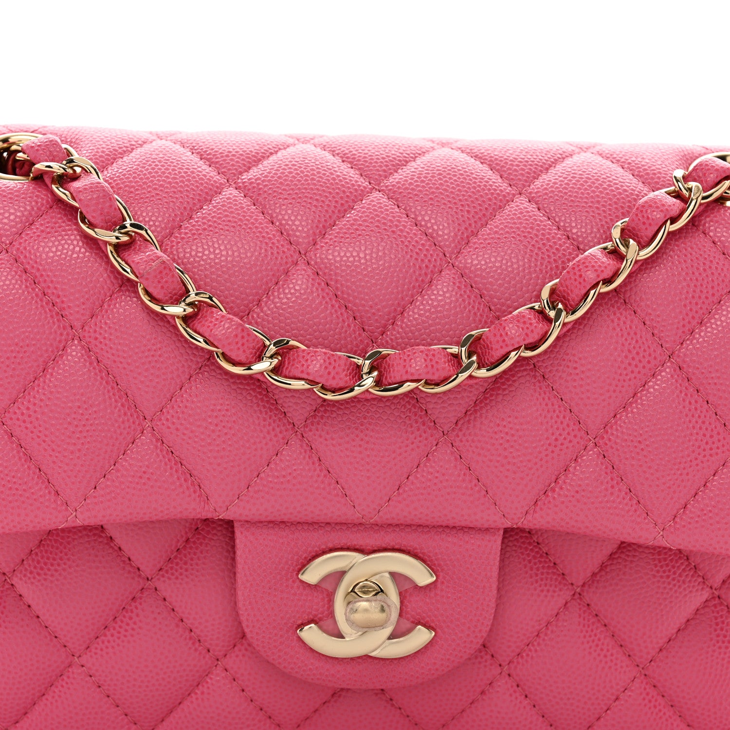 Chanel Caviar Quilted Small Double Flap Pink 5 of 11