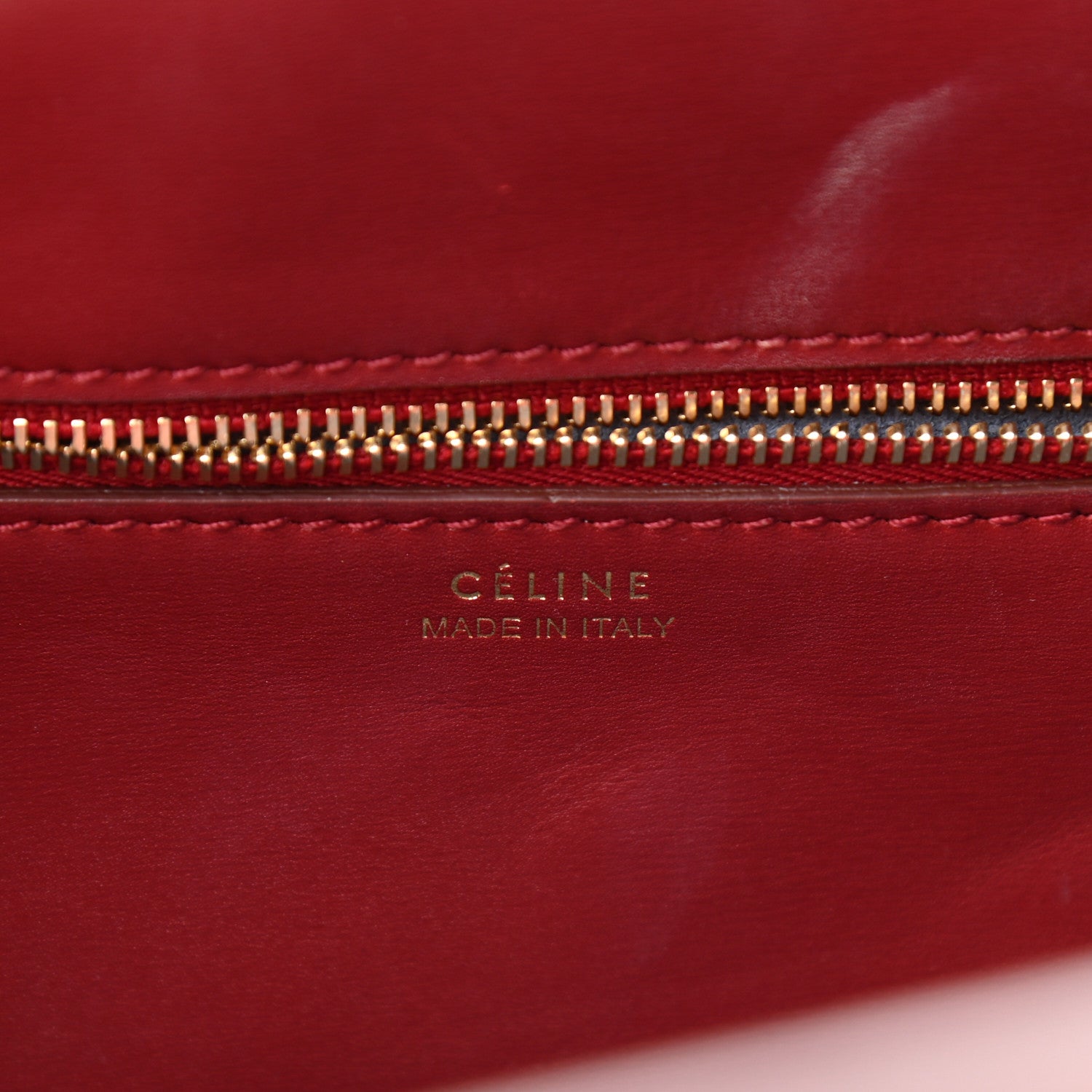 Celine Smooth Calfskin Small Tie Knot Tote Red 5 of 13