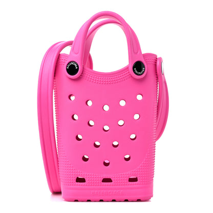 Balenciaga X CROCS Rubber Phone Holder with Strap Fuxia 1 of 7