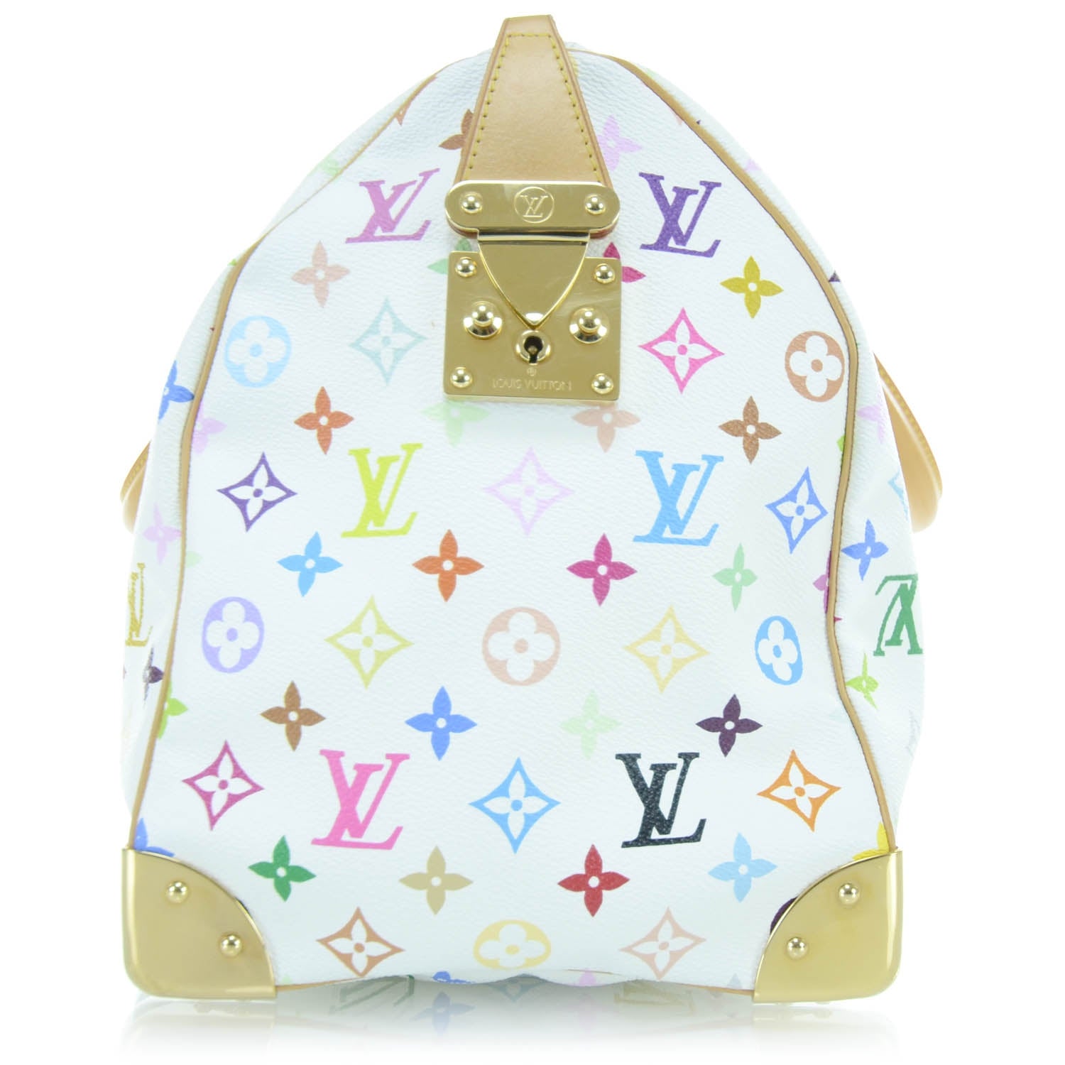 Louis Vuitton Monogram Multicolor Keepall 45 White 6 of 14