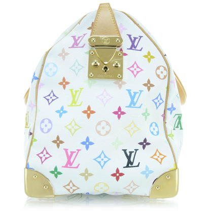 Louis Vuitton Monogram Multicolor Keepall 45 White 6 of 14