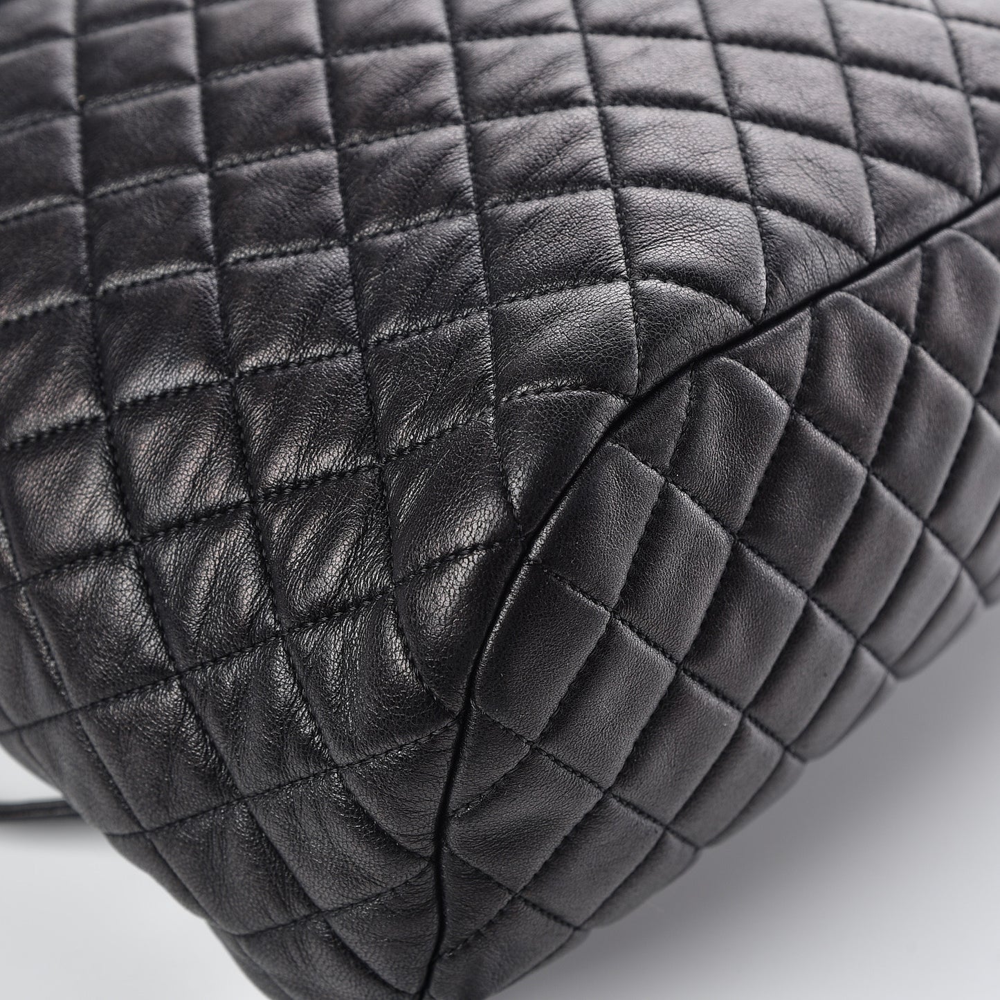 Calfskin Quilted Large Urban Spirit Backpack Black