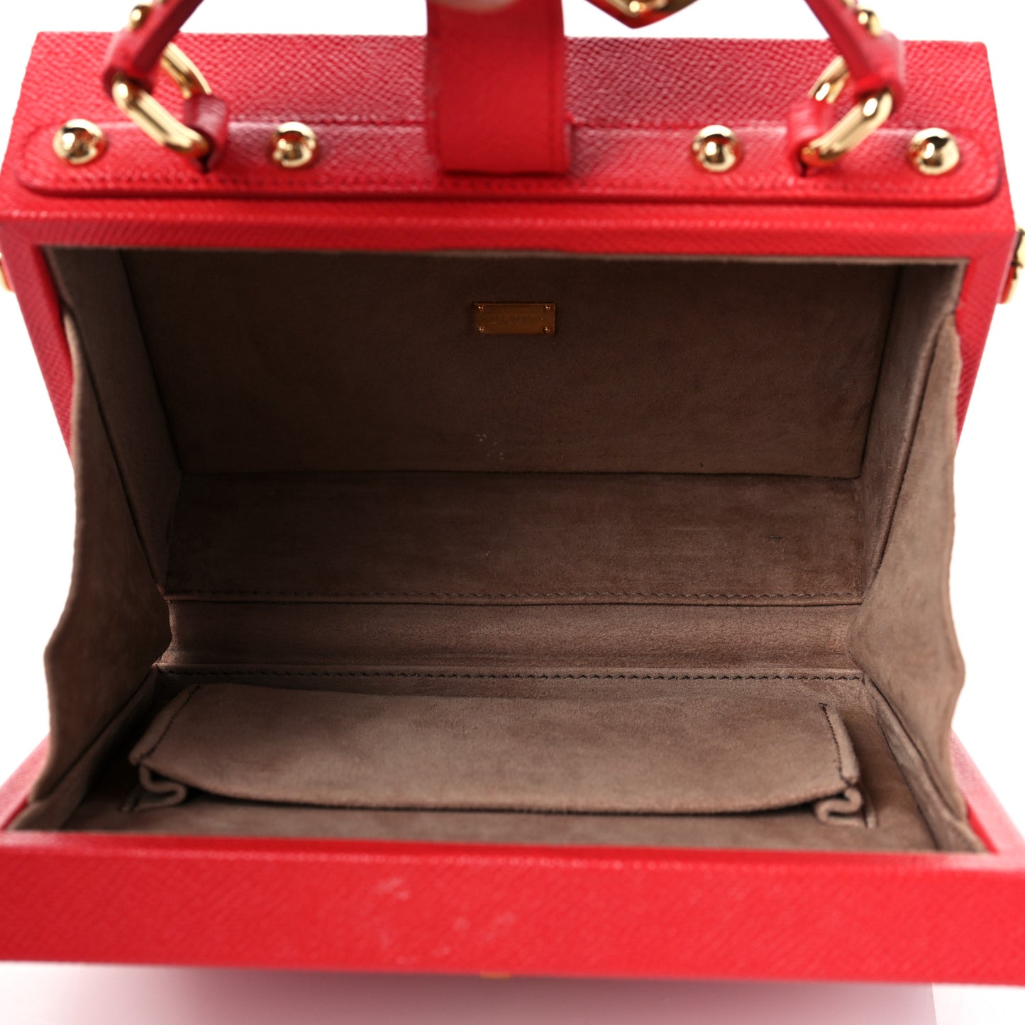 Calfskin Treasure Box Bag Red
