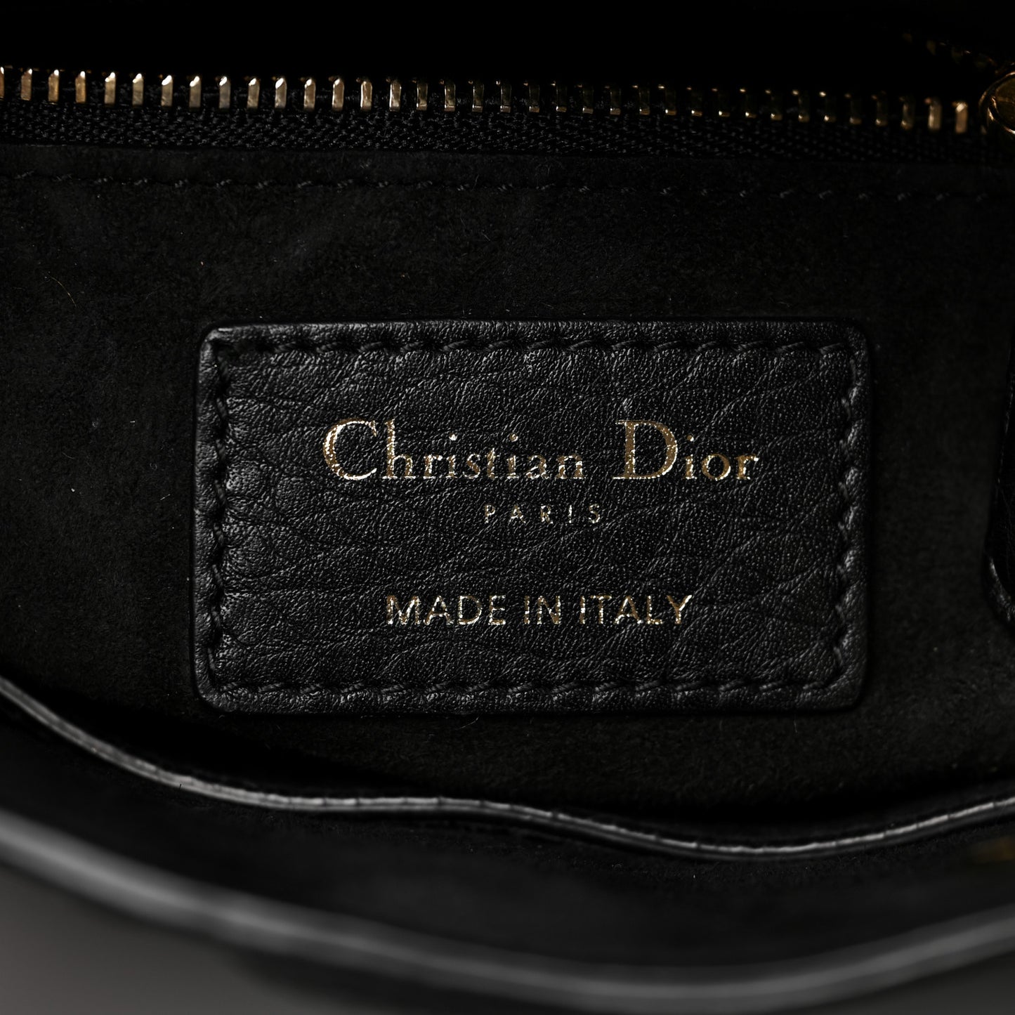 Calfskin Cannage Mini Lady Dior Black