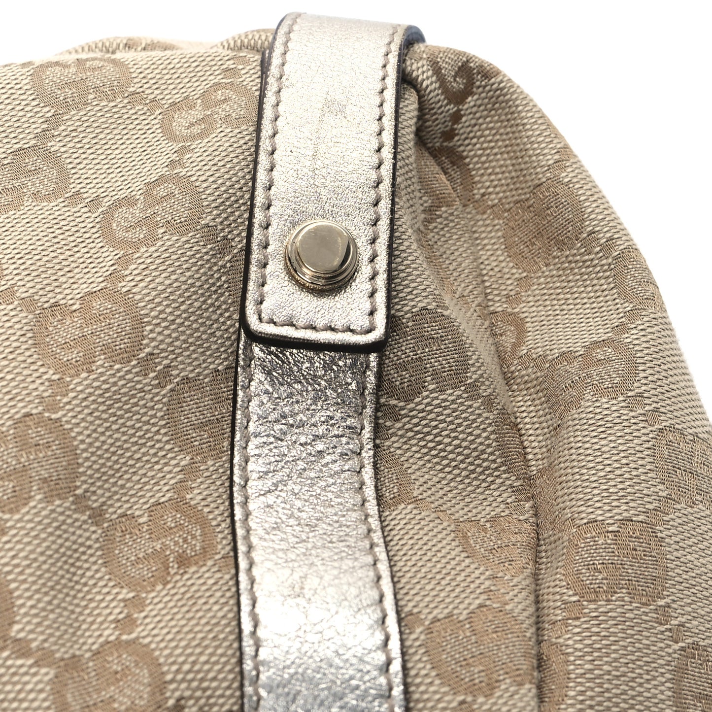 Monogram Medium Abbey Shoulder Bag Gold
