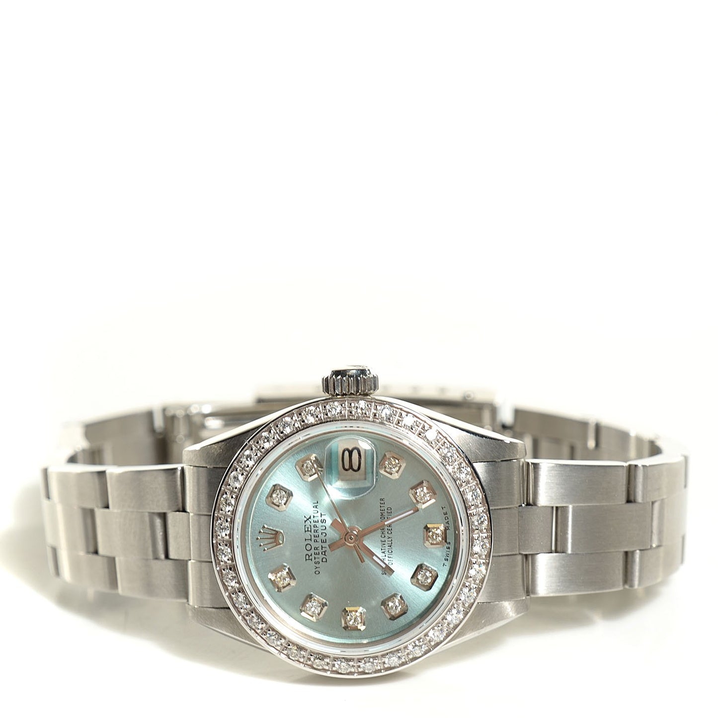 Stainless Steel Diamond 26mm Oyster Perpetual Datejust Watch 6917