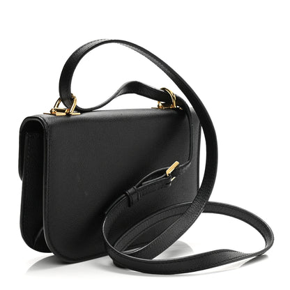 Alexander McQueen Grained Calfskin Small Insignia Flap Black 3 of 15