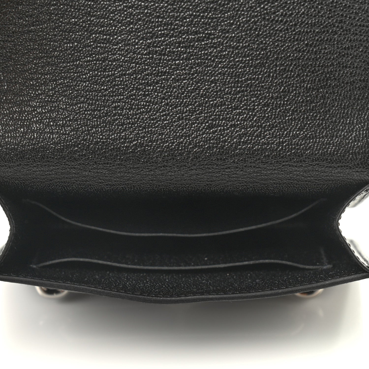 Hermes Chevre Mysore Roulis Slim Wallet Black 6 of 7