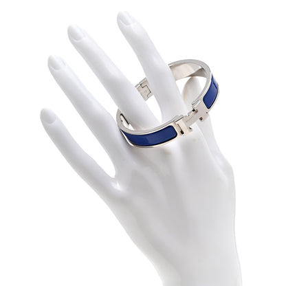 Hermes Narrow Enamel Clic Clac H Bracelet PM Bleu Royal 2 of 5