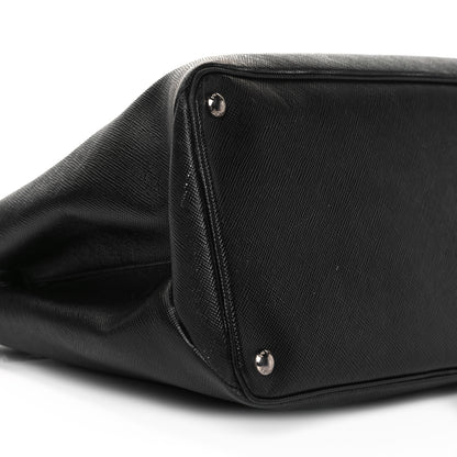 Prada Saffiano Cuir Twin Tote Black 7 of 14