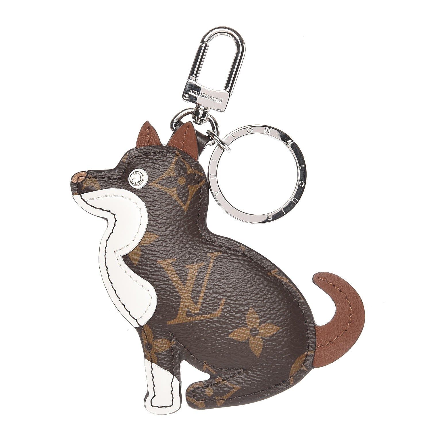 Louis Vuitton Monogram Dog Bag Charm Key Holder 1 of 4