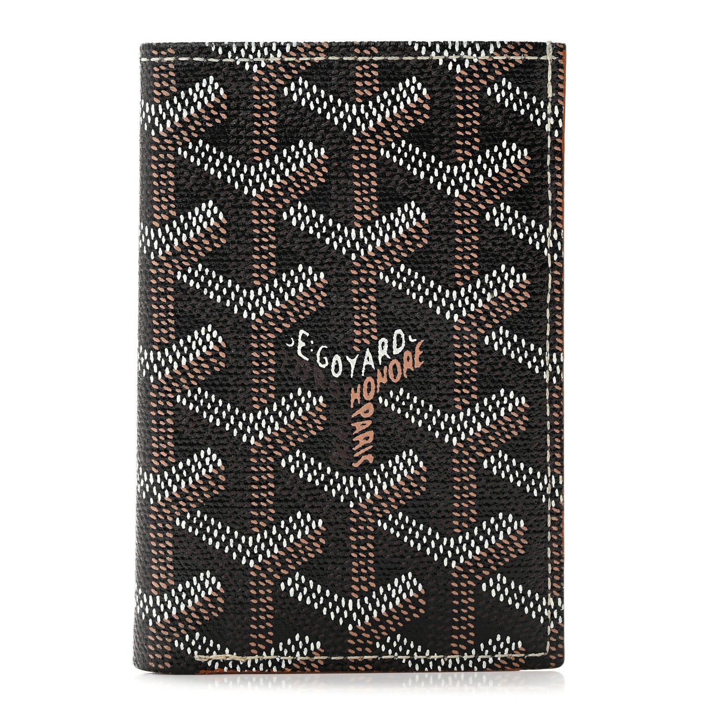 Goyardine Saint Pierre Card Holder Black Gold