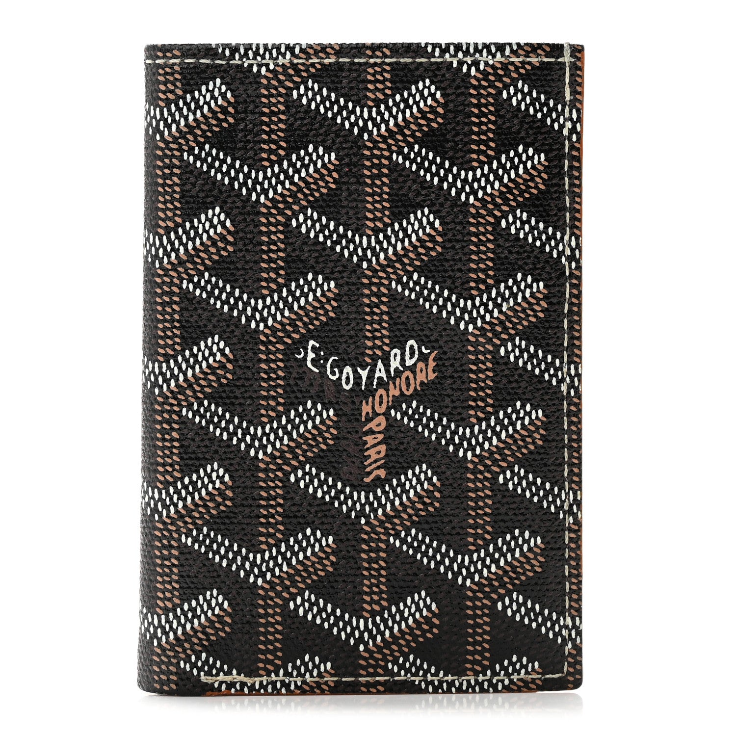 Goyard Goyardine Saint Pierre Card Holder Black Gold 1 of 12