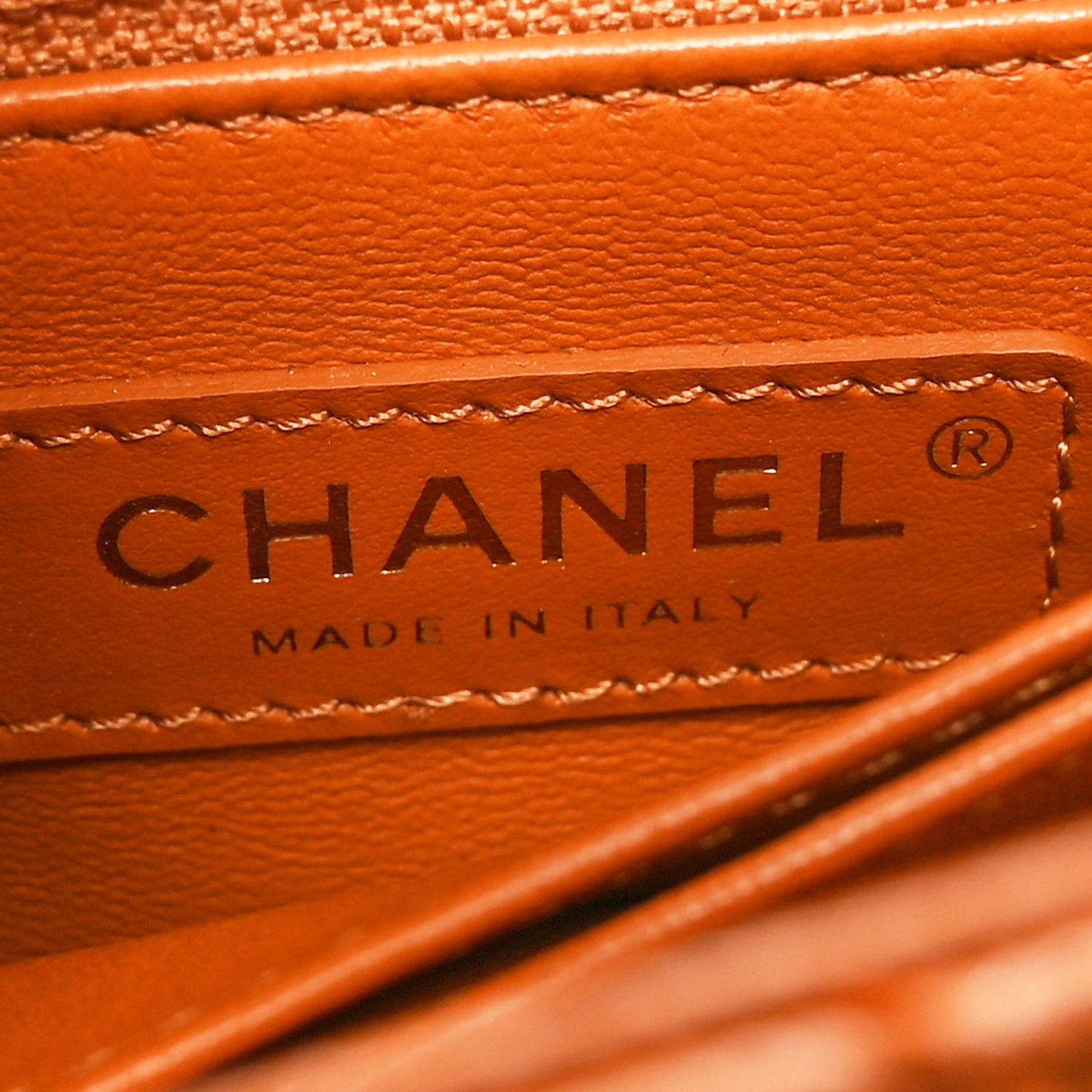 Caviar Quilted Mini Coco Handle Flap Light Brown
