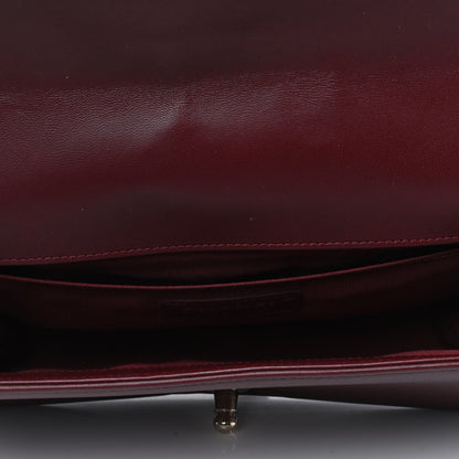 Chanel Lambskin Quilted Medium Boy Flap Burgundy 4 of 5