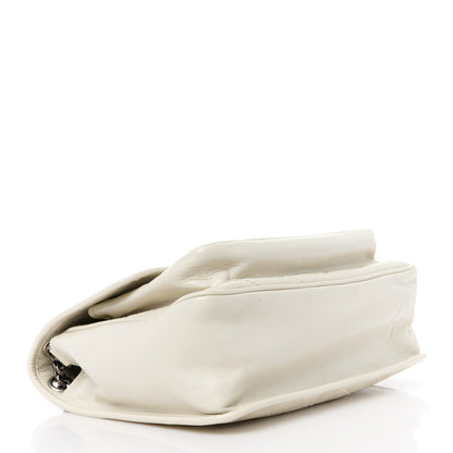 Saint Laurent Crinkled Calfskin Matelasse Monogram Medium Niki Chain Satchel Crema Soft 4 of 11