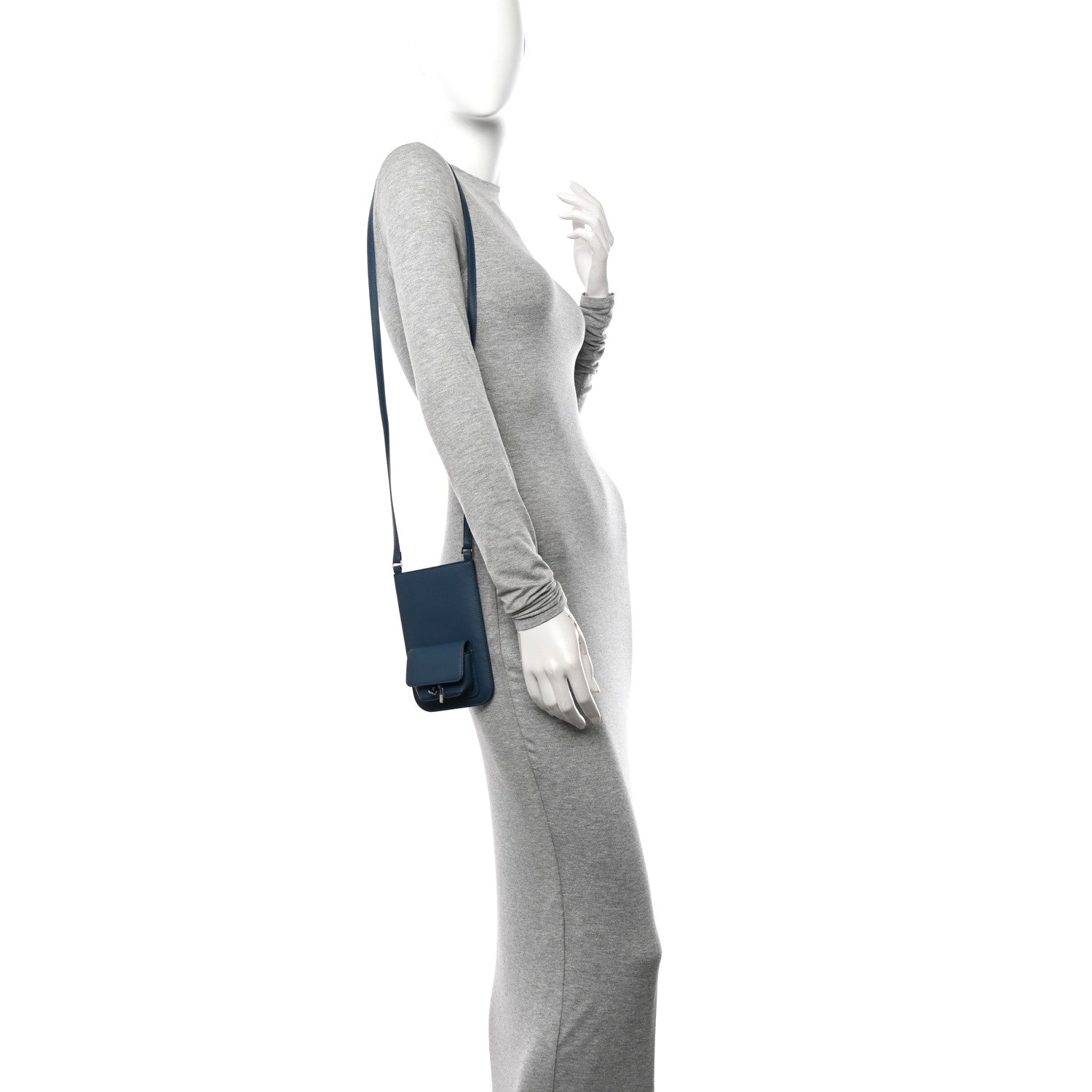 Loro Piana Grained Calfskin Phone Case Cloud Sky 2 of 10