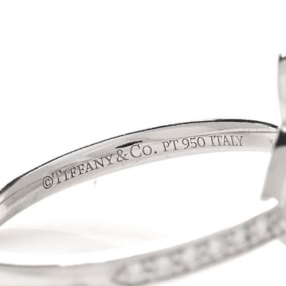 Tiffany Platinum Diamond Fleur De Lis Ring 52 6 4 of 5