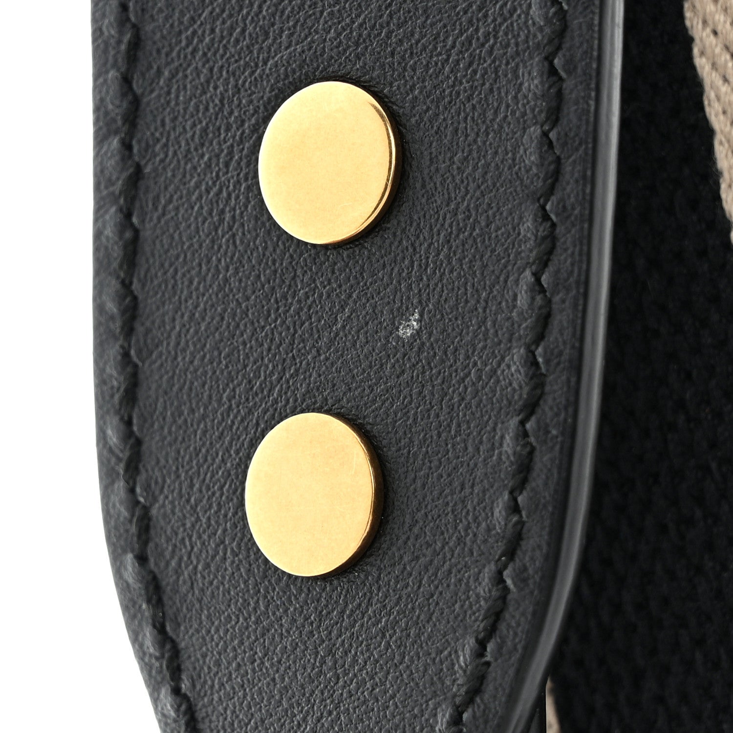Christian Dior Canvas Embroidered Shoulder Strap Black 6 of 9